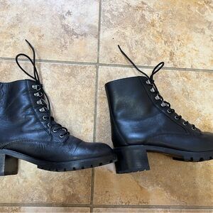 Madewell Black Leather Ankle Booties